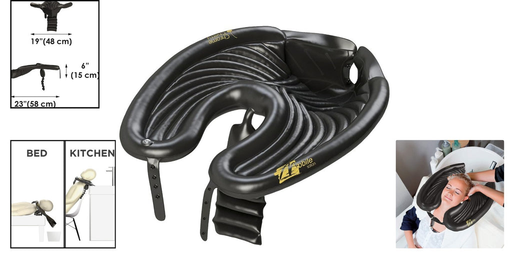 Inflatable Hair Washing Basin Portable Shampoo Bowl for Salon & Home Use