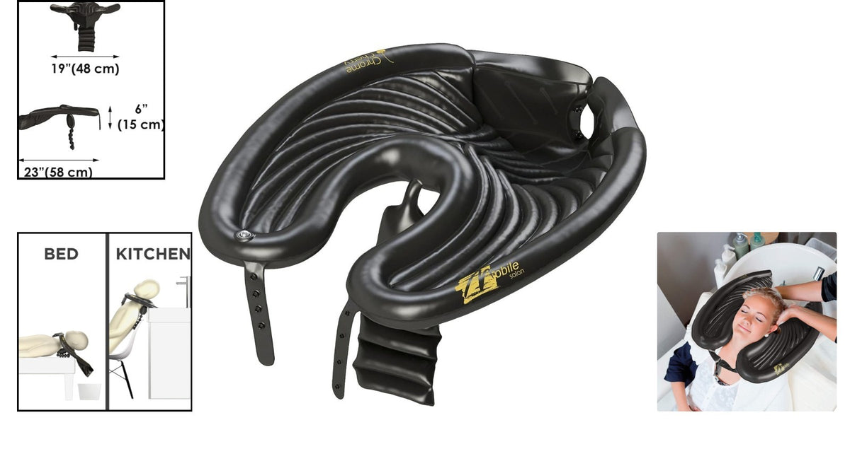 Inflatable Hair Washing Basin Portable Shampoo Bowl for Salon & Home Use