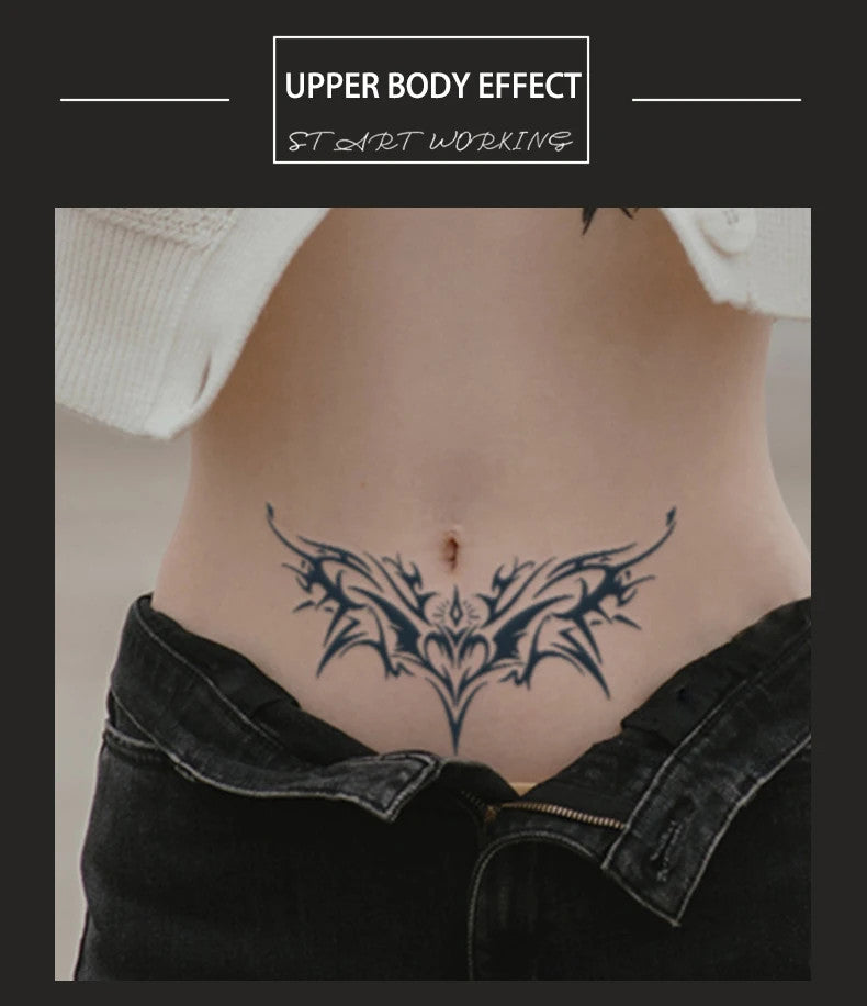 Tattoo Cover-Up/Stencil: Waterproof Lasting 1–2 Weeks Non-Reflective Thorn Cyan