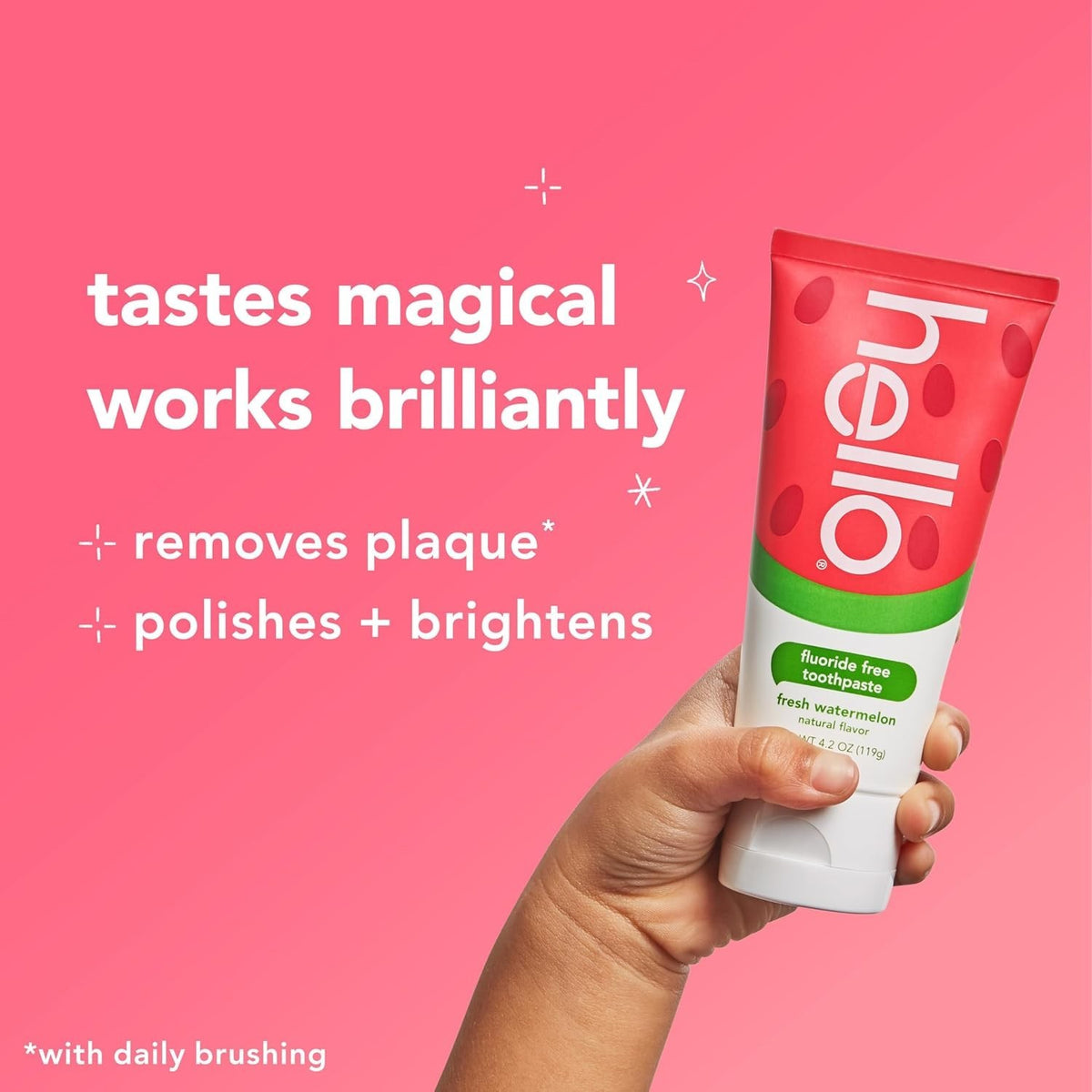 Kids Watermelon Toothpaste 4.2 oz Fluoride-Free Gentle Oral Care