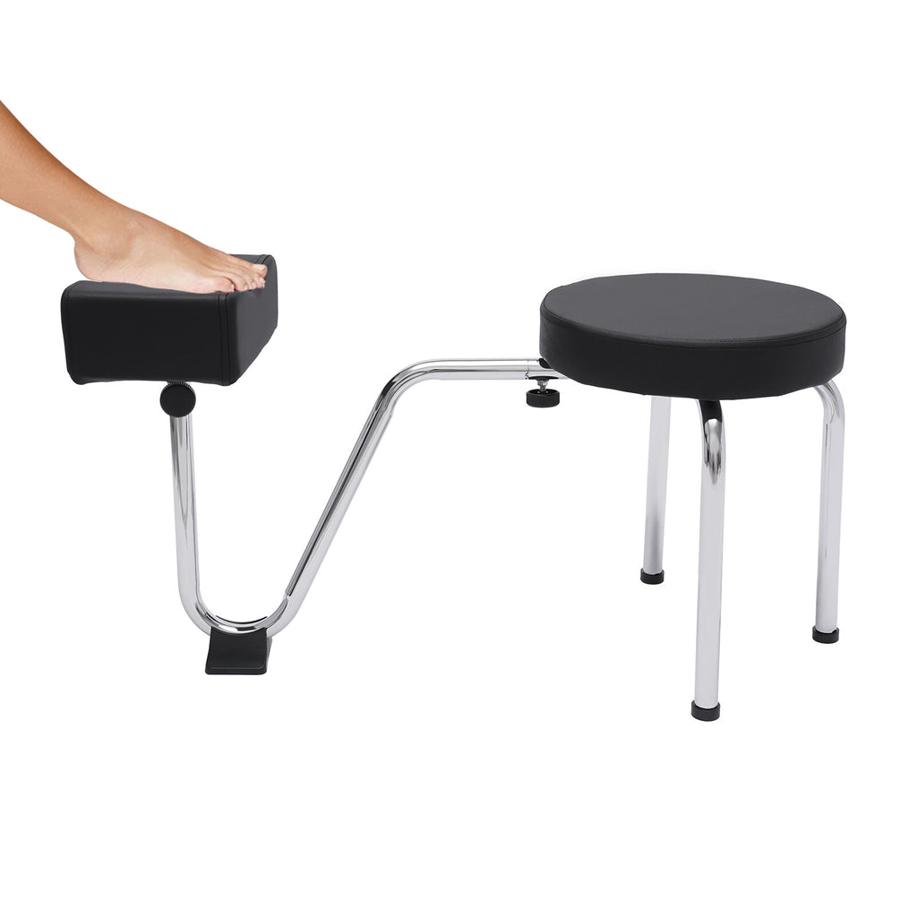 Adjustable Pedicure Stool with Leg Rest for Nail Salon & Tattoo Chair