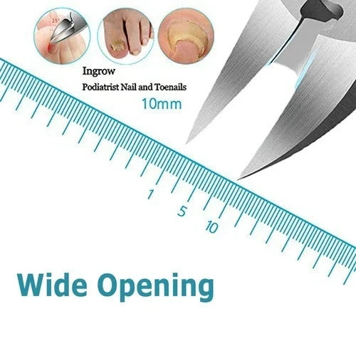 Heavy Duty Stainless Steel Toe Nail Clippers for Thick Nails - Professional Pedicure Tool