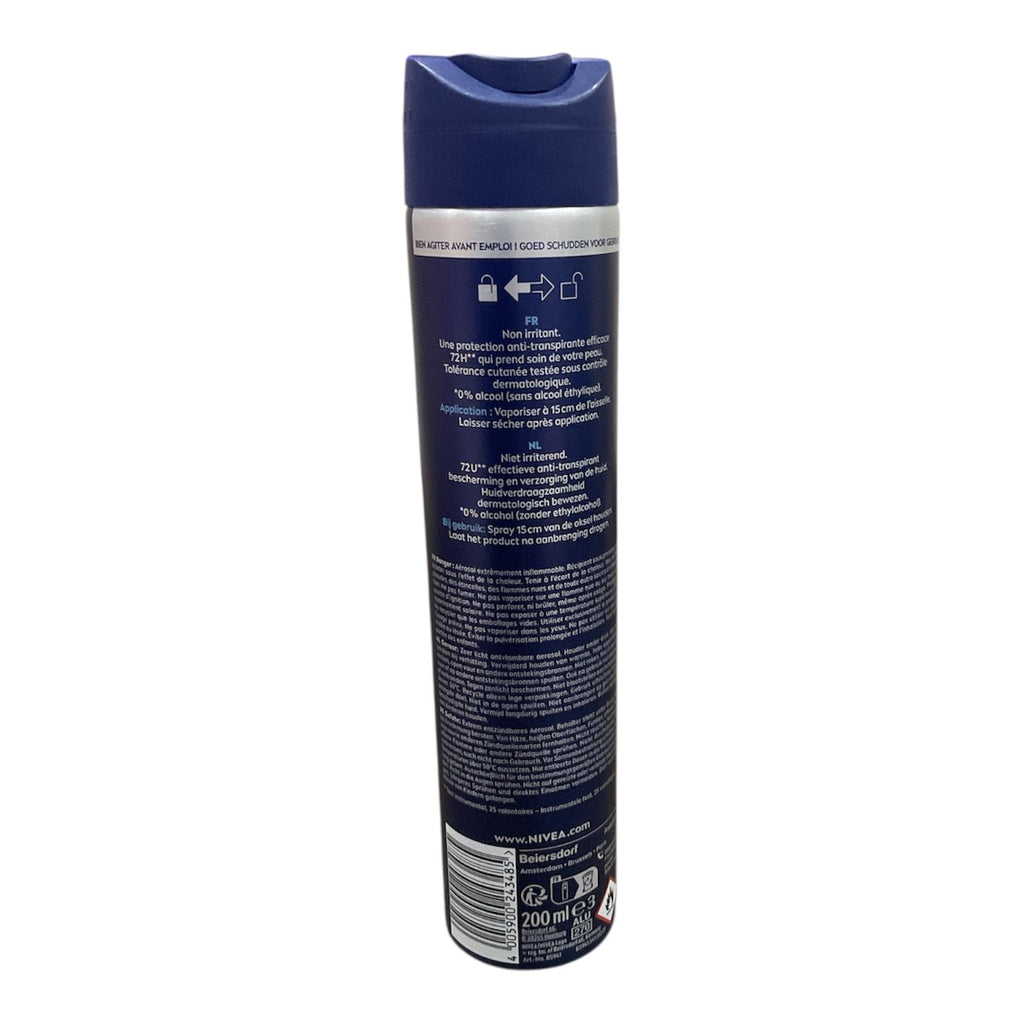 Nivea Men Protect & Care Anti-Perspirant Spray - 72hr Quick Dry Deodorant, 200ml