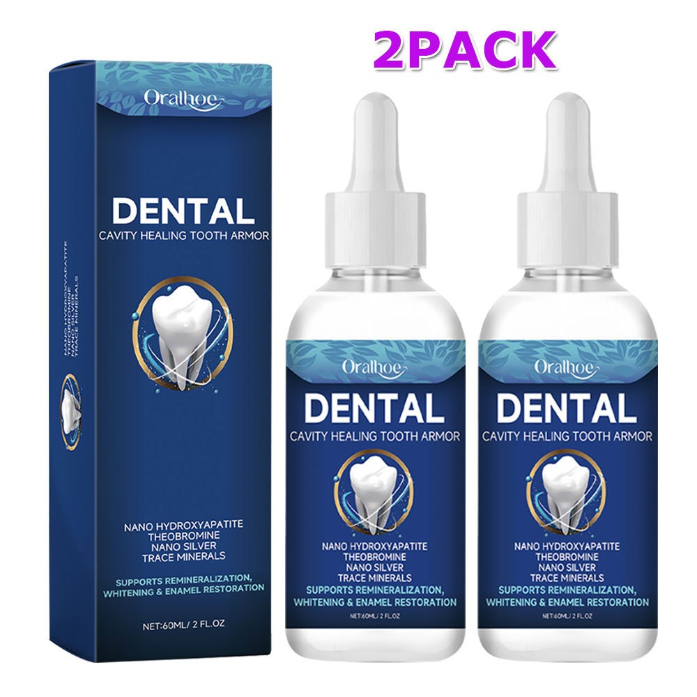 Dental Cavity Healing Serum with Hydroxyapatite & Gum Repair - 2 Pack