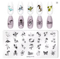 Nail Stamping Plate Ocean Flowers Y-119 - Manicure Nail Art Design