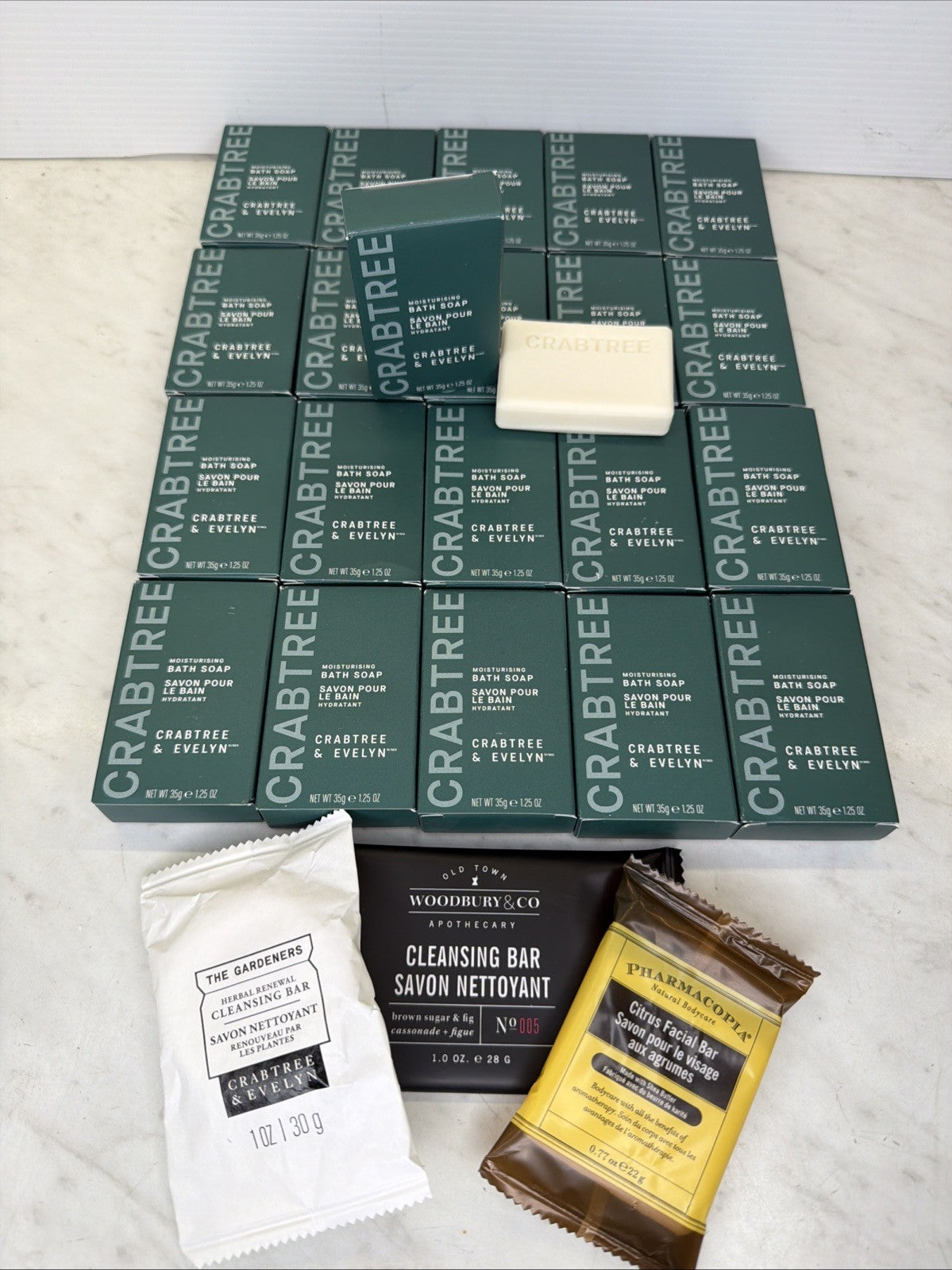 Moisturizing Bath Soap 20 Bars - Gentle Hydrating Cleansing