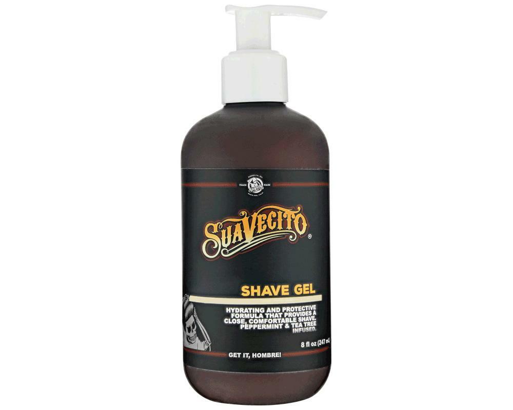 Suavecito Shave Gel 8 oz. Pump Bottle for Smooth, Close Shave