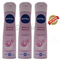 NIVEA 72HR Pearl & Beauty Women's Deodorant Spray 3 Pack (5 oz) Long-Lasting Freshness