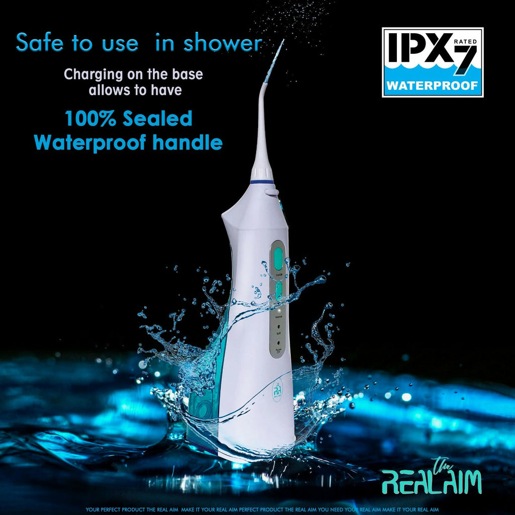 Cordless Water Flosser for Teeth - Portable Oral Irrigator with Large Water Tank