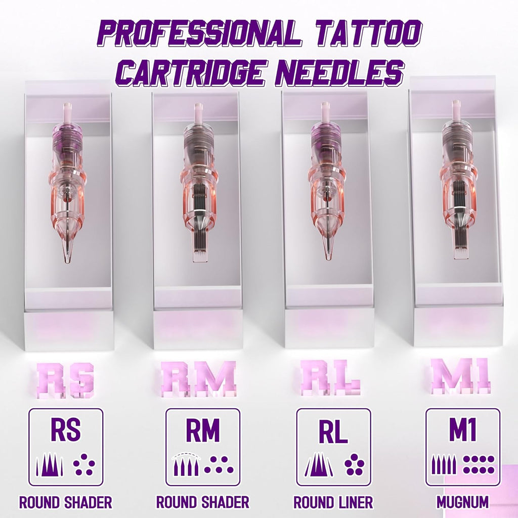 Rotary Wireless Tattoo Machine Pen Set with 1.47in OLED, 10V, 1600mAh, 10,000 RPM