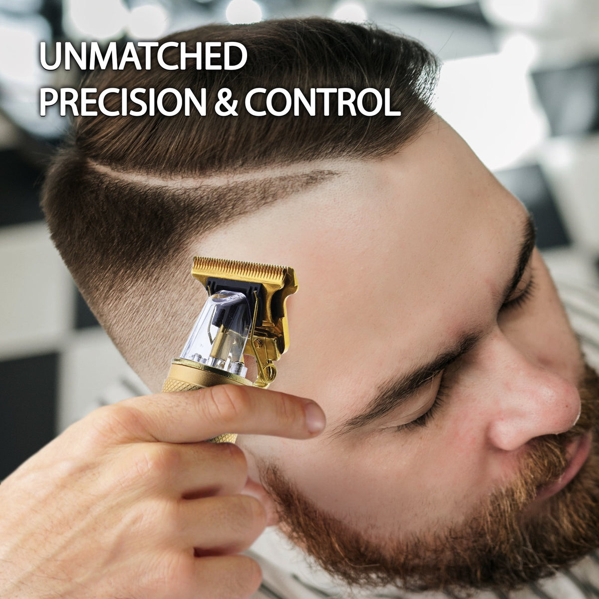 Rechargeable Zero-Gap Beard & Hair Trimmer for Precise Grooming - 111