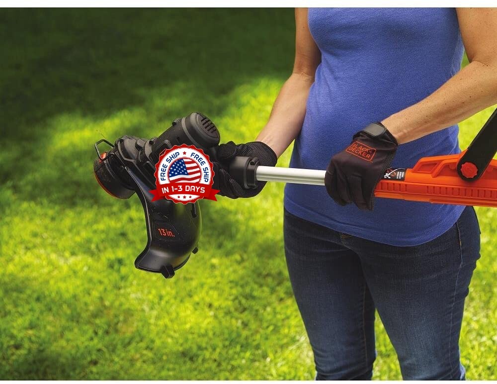 Electric Lawn Trimmer / Edger 13-Inch, 5 Amp Corded Weed Cutter