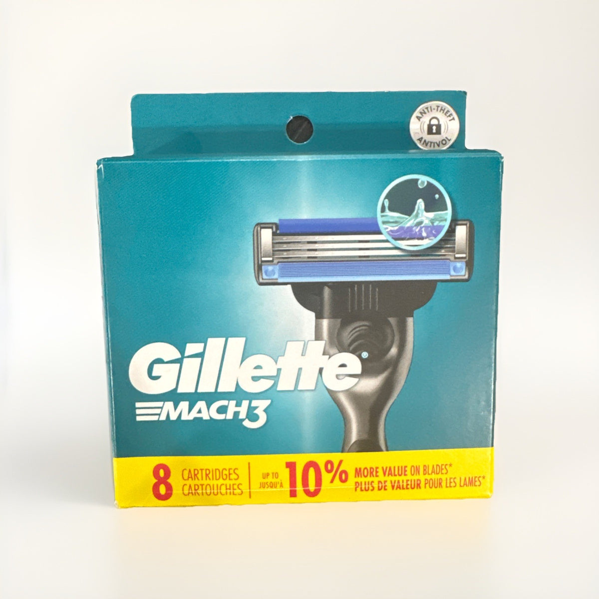 Gillette Mach3 Men's Razor Blade Refills - 3-Blade Technology, 8 Count