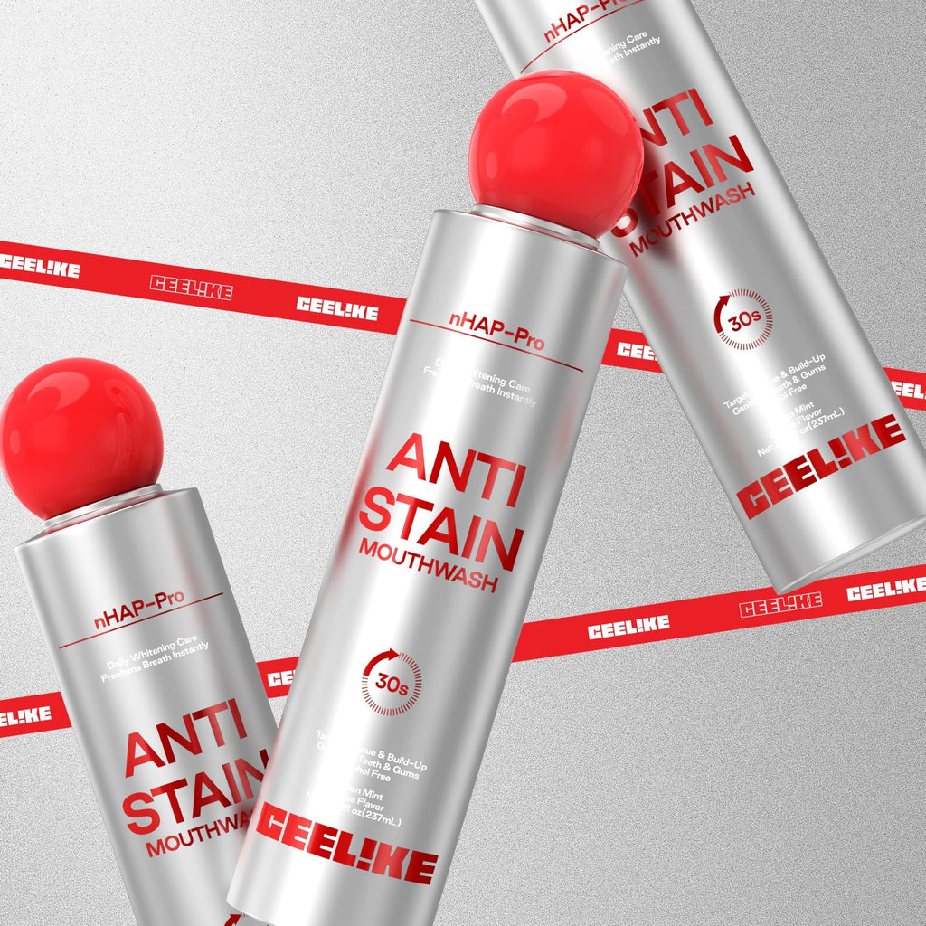 Anti-Stain Whitening Mouthwash Alcohol-Free Deep Clean with Fresh Ocean Mint