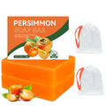 Persimmon Deodorant Soap Bar for Body Odor Control - Natural & Organic, 2-Pack