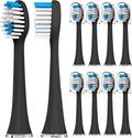Sonic Edge Jetwave Toothbrush Replacement Heads - 10 Pack, Sanitary & Rounded Bristles