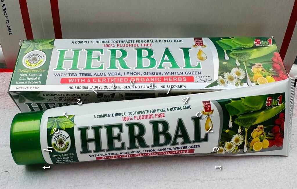 Organic Herbal Toothpaste Set - Fluoride-Free, Deep Clean & Refreshing