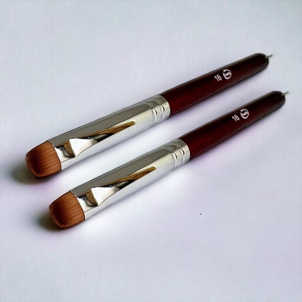 Nail Art Dotting Tools Set of 2 - French Brush #16 for Nail Decoration