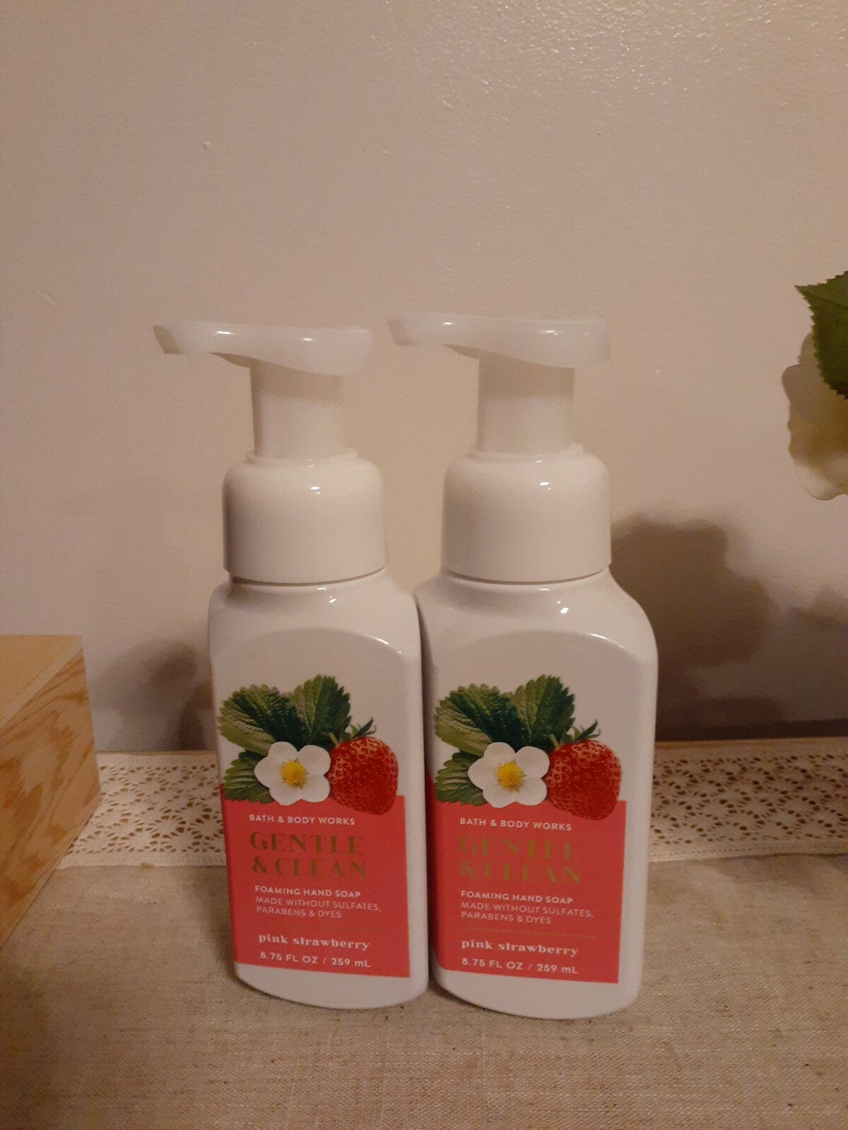 Pink Strawberry Foaming Hand Soap - Gentle & Clean 2-Pack 8.75oz