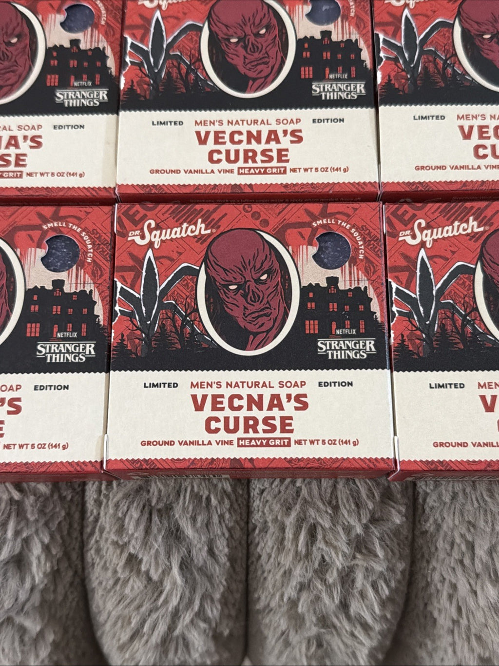 Limited Edition Vecna's Curse Soap Set - 6 x 5 oz Stranger Things Themed Bar Soaps