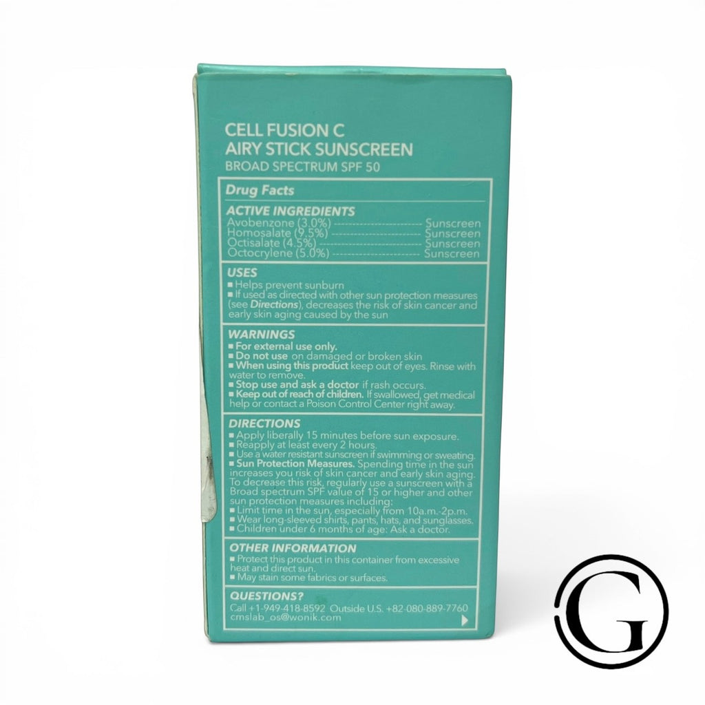 Cell Fusion C Stick Sunscreen SPF 50+ PA++++ 19g - Mild & Cooling, Travel Size