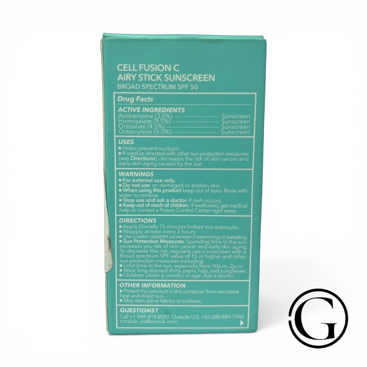 Cell Fusion C Stick Sunscreen SPF 50+ PA++++ 19g - Mild & Cooling, Travel Size