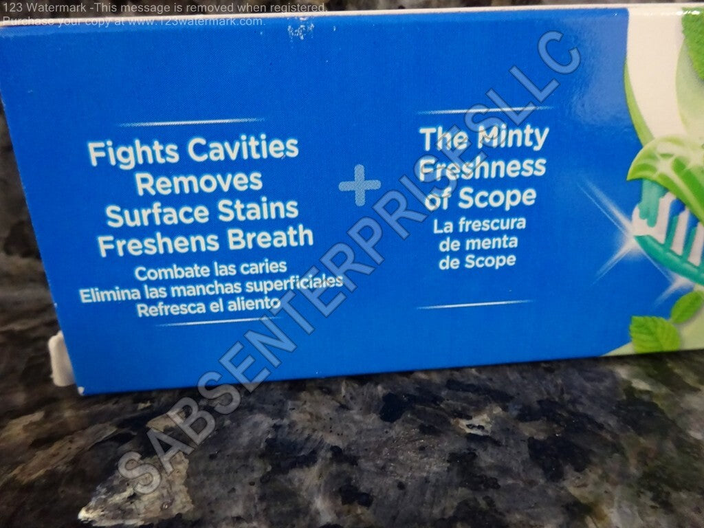 Crest Complete Plus Scope Minty Fresh Fluoride Toothpaste 5.4 oz - 10 Pack