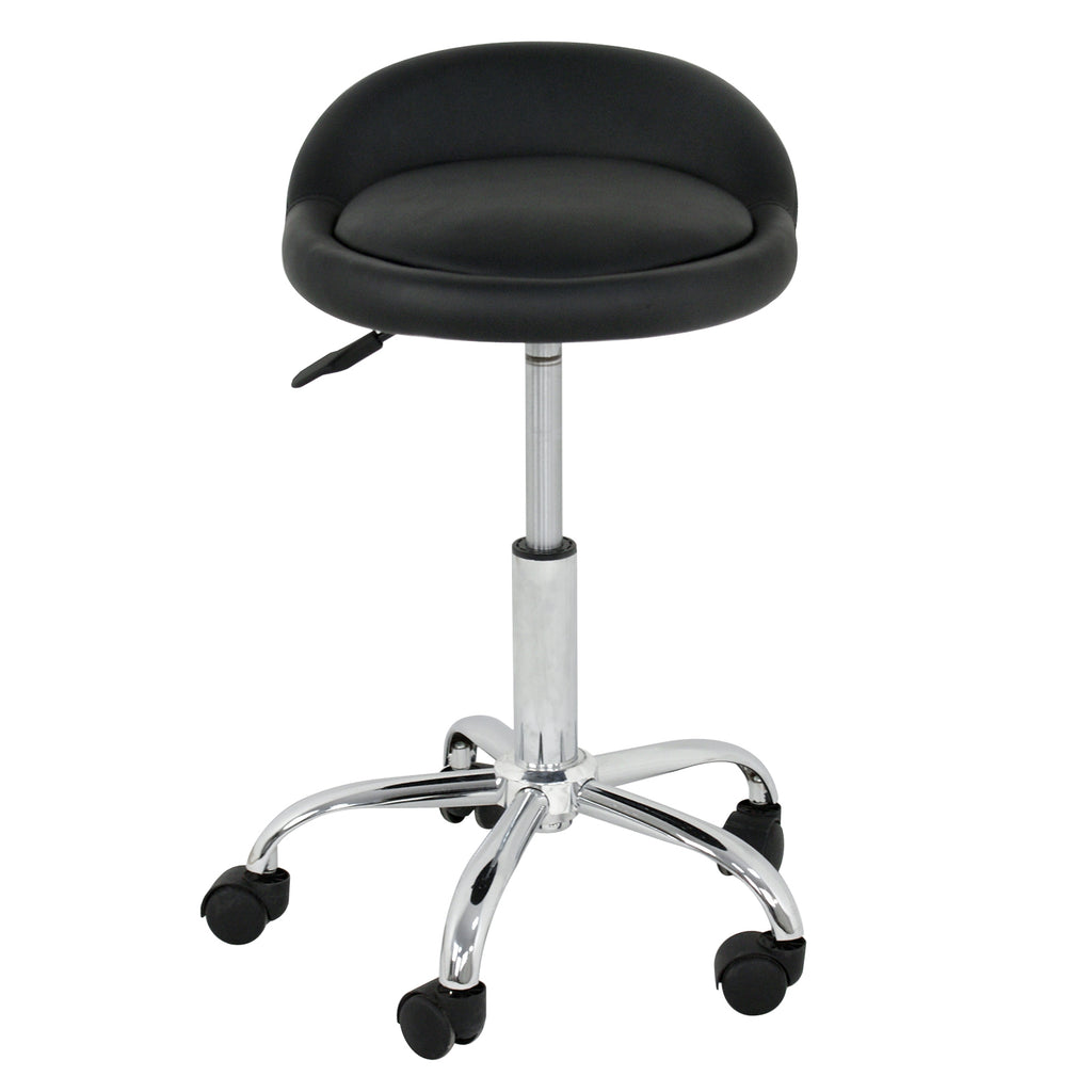 Adjustable Salon Stool Hydraulic Saddle Rolling Chair for Spa Tattoo & Beauty