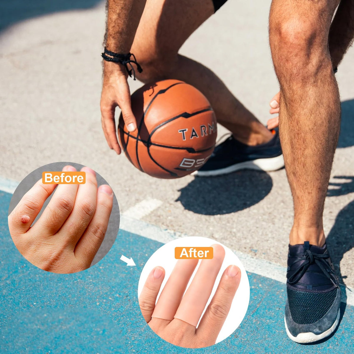 Silicone Finger Protectors 10 Pcs Reusable Gel Finger Cots for Finger Support & Relief
