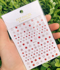 Stars Nail Sticker Set - Solid Hollow Shaded Star Nail Decals for Nail Art