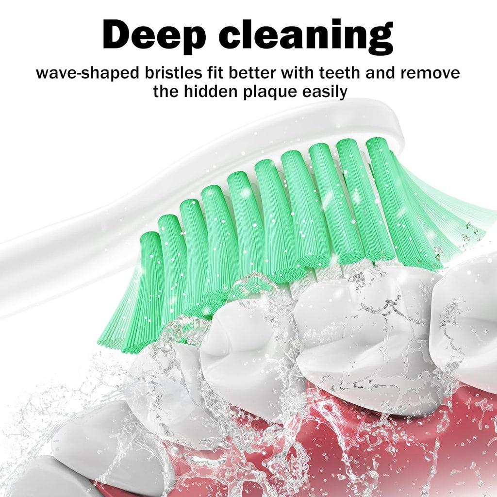 Replacement Toothbrush Heads for Philips Sonicare E-Series 3-Pack Blue Reminder Bristles