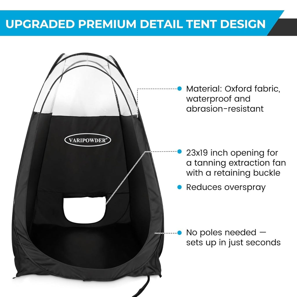 Large Portable Spray Tan Tent with Carry Case - Pop Up Tanning Booth