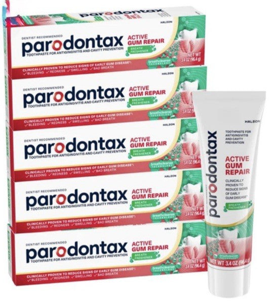 Parodontax Gum Repair Toothpaste 3.4 oz - 5 Pack Oral Care for Healthy Gums