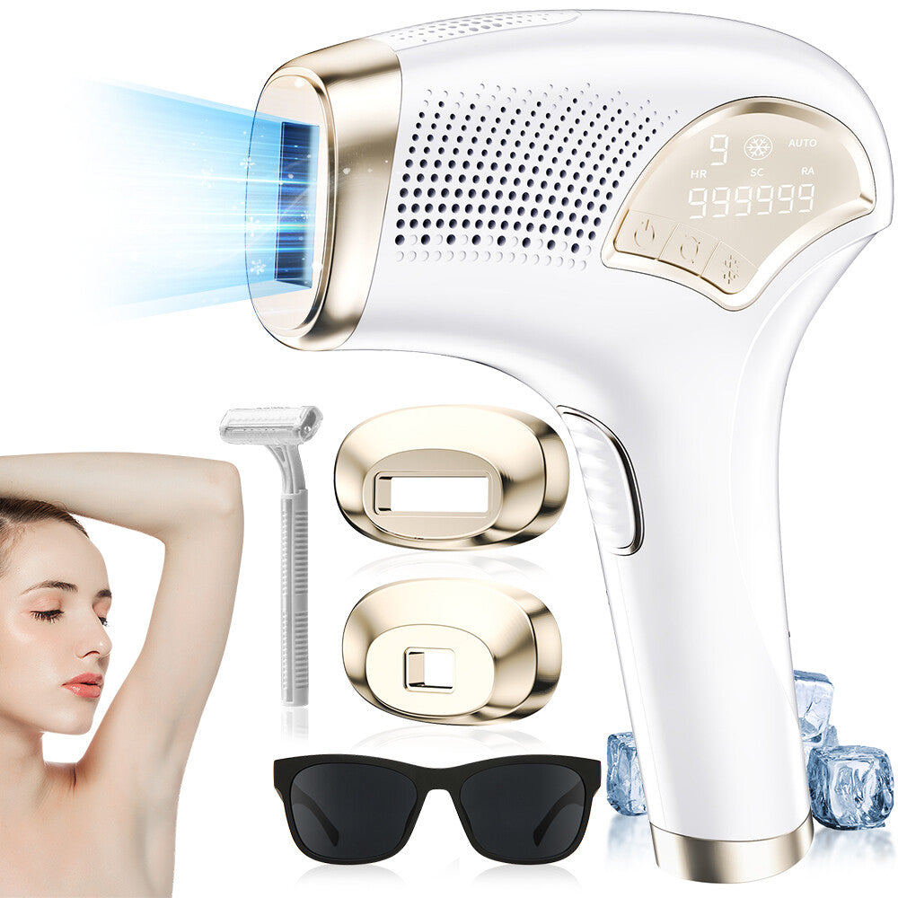 3-in-1 Ice Cooling Laser Hair Removal Device Painless & Permanent