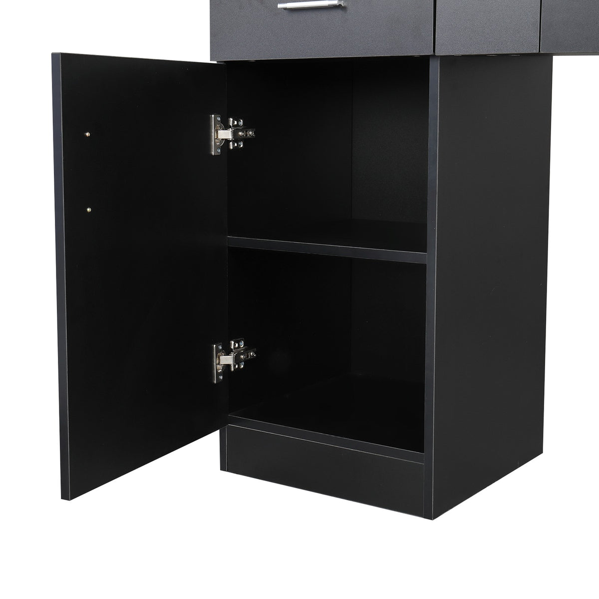 Salon Wall Mounted Hair Styling Station with Lockable Drawers - Salon Furniture