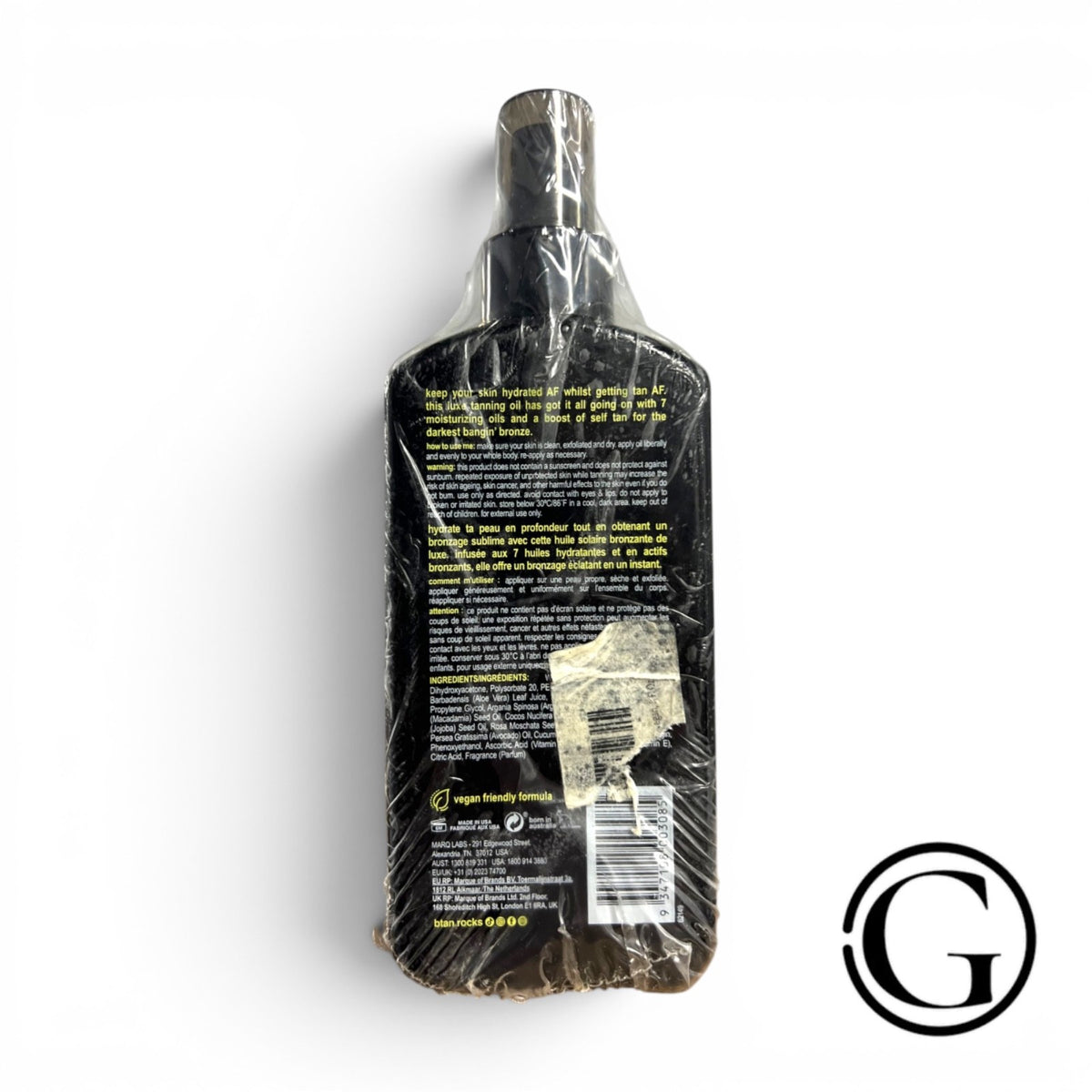 Tanned AF Intensifier Dry Spray Tanning Oil - Deep Bronze Glow, 8 oz