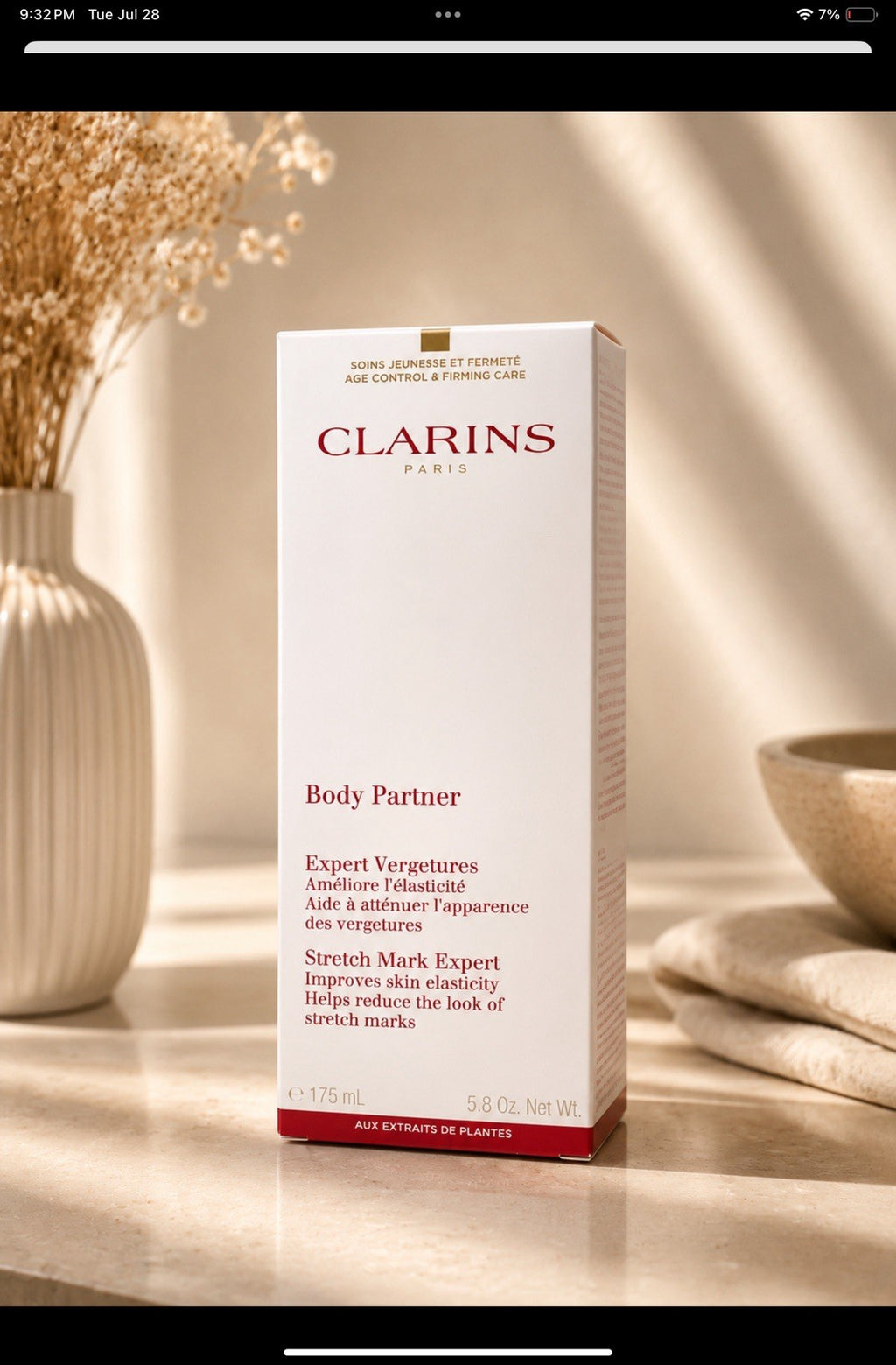 Clarins Body Partner Stretch Mark Expert - 5.8 oz All Skin Types
