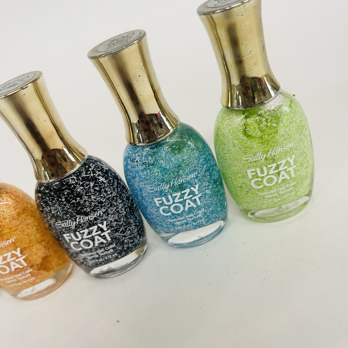 5-Pack Fuzzy Coat Textured Nail Polish Set - Unique Nail Color Collection