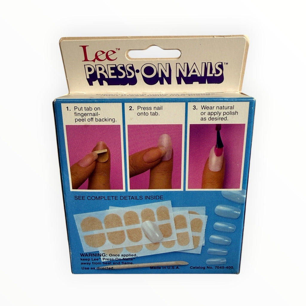 Press On Nails Natural Length 20 Full Set Vintage Sealed - Fake Nails