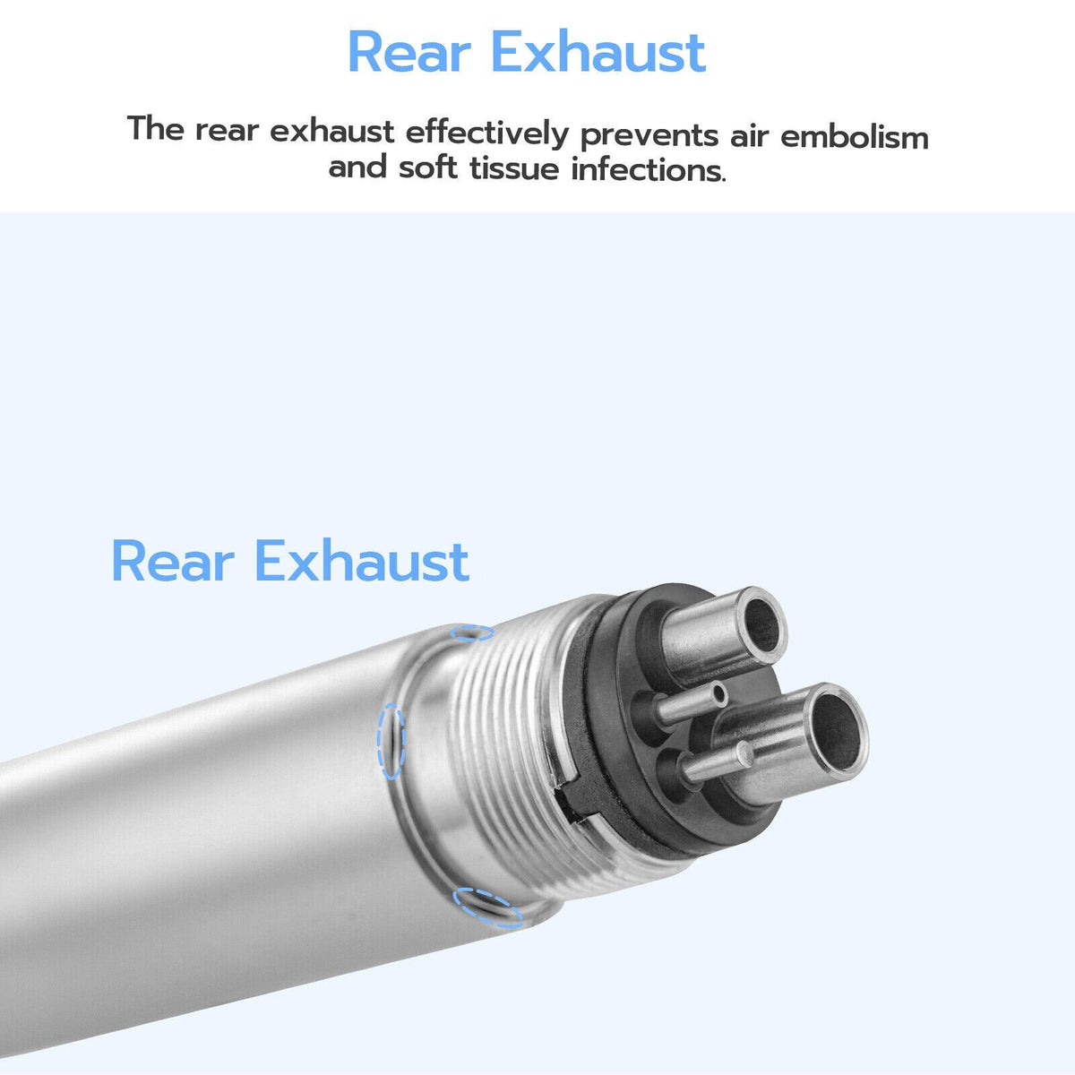 Dental High Speed Handpiece 45 Degree Surgical Push Button 4 Hole NSK Style