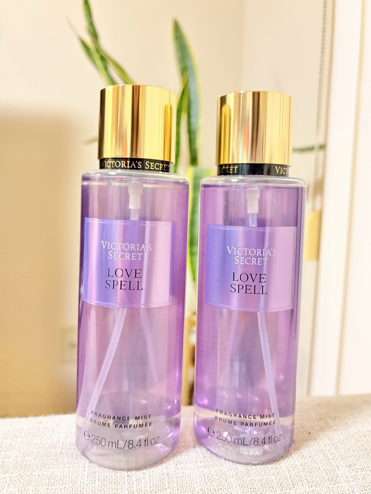 Victoria’s Secret Love Spell Body Mist 8 fl oz Pack of 2 - Fragrance Spray