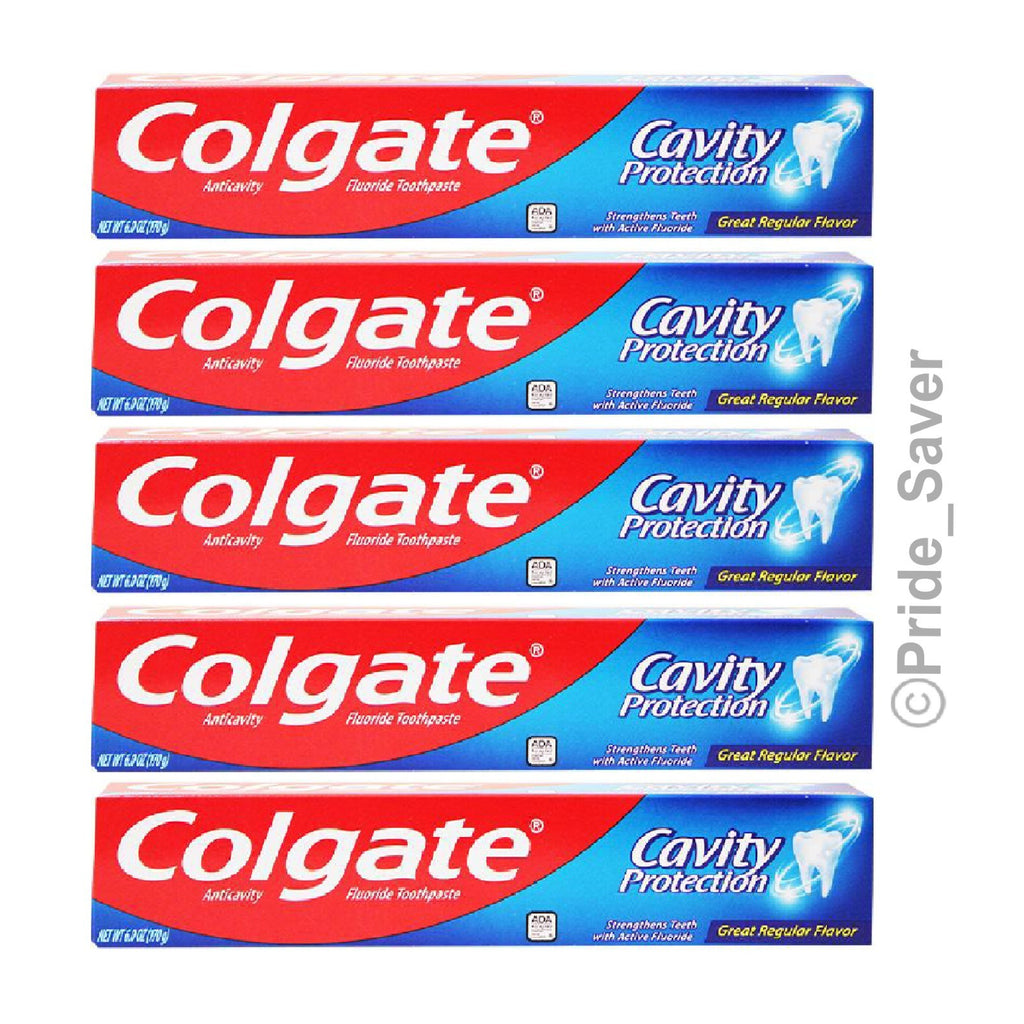 Cavity Protection Fluoride Toothpaste - 6 Oz, 5 Pack, Anticavity & Whitening