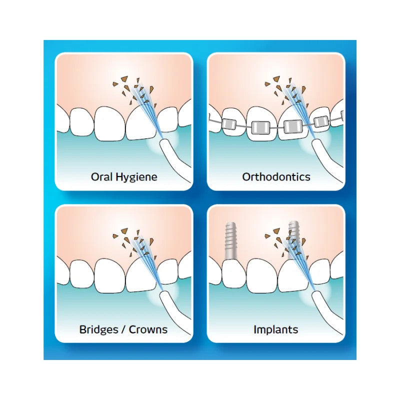 Cordless Dental Water Flosser Air Power Tooth Cleaner for Oral Hygiene