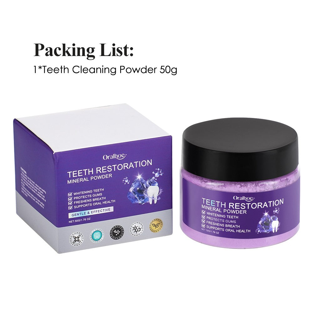 Purple Powder - Mineral Tooth Restorer for Bright Smile & Fresh Breath