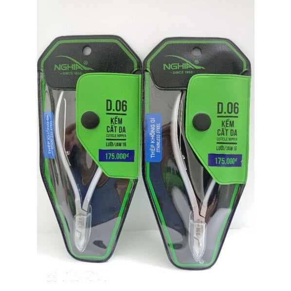 5 Pack Stainless Steel Cuticle Nippers #D-06 Professional Nail Tool Grey