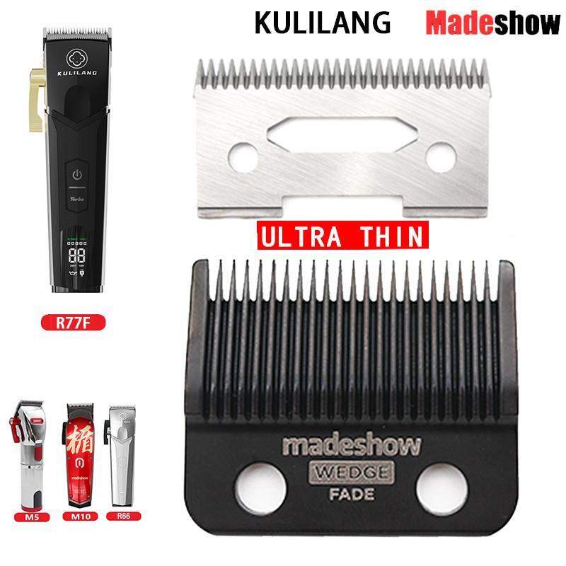 Hair Clipper Blade Replacement for Madeshow M5 M10 R66 R77f - Stainless Steel Wedge Fade Blades