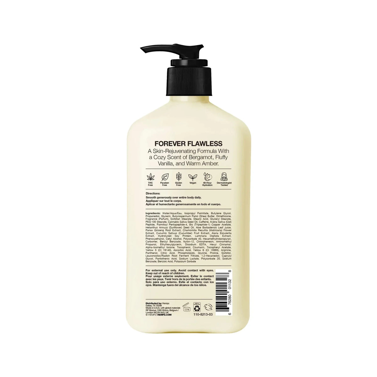 Hempz Age Defying Body Lotion with Peptides & Caffeine 17oz - Moisturizing & Firming
