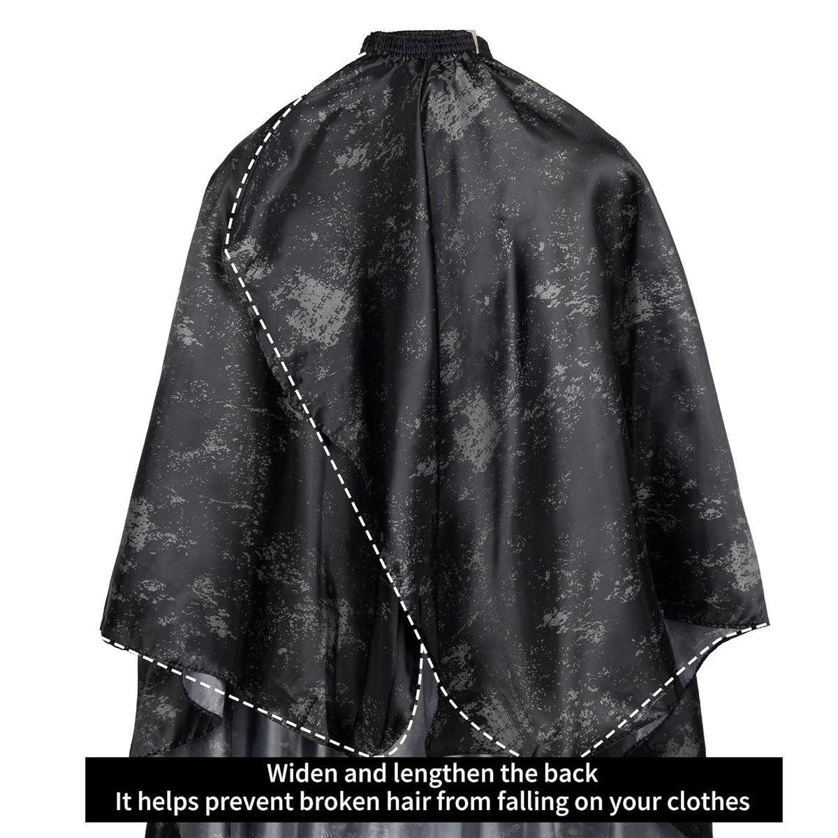 Large Waterproof Hair Cutting Cape with Adjustable Neck for Barbers & Salons