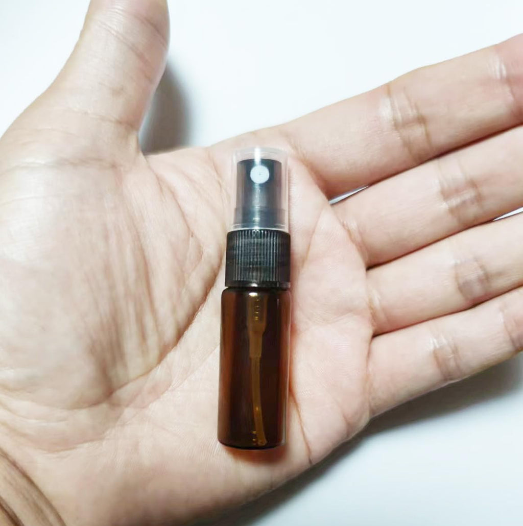 Refillable 5ml Amber Glass Spray Bottles - 20 Pack for Perfumes & Oils