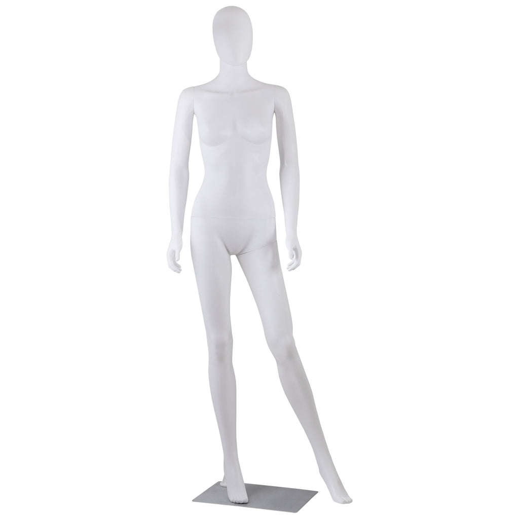 Female Full Body Dress Form Mannequin 70 Inch Adjustable White Display